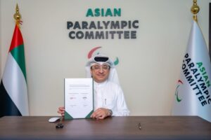 Asian Paralympic Committee President Majid Rashed after the MoU signing ceremony with University of Europe for A.jpg
